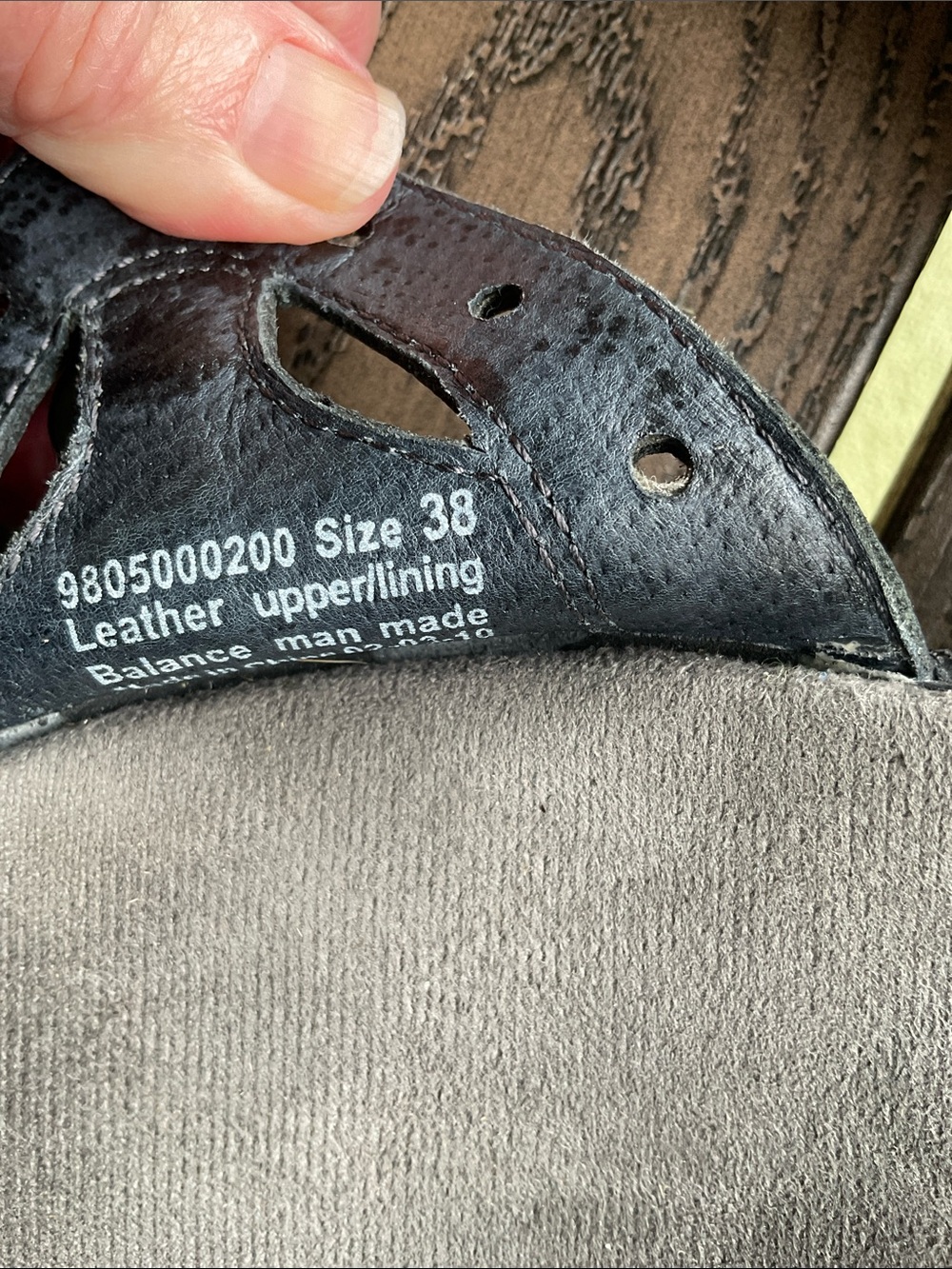 Dansko Leather Black Women's Wedge Sandals - Picture 6 of 6